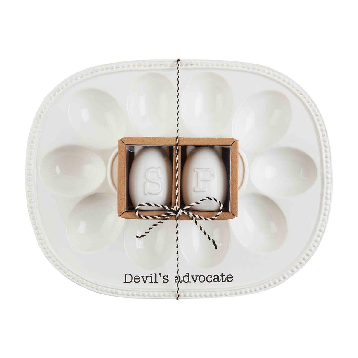 Mudpie Devil Egg Tray w/ S&P Set