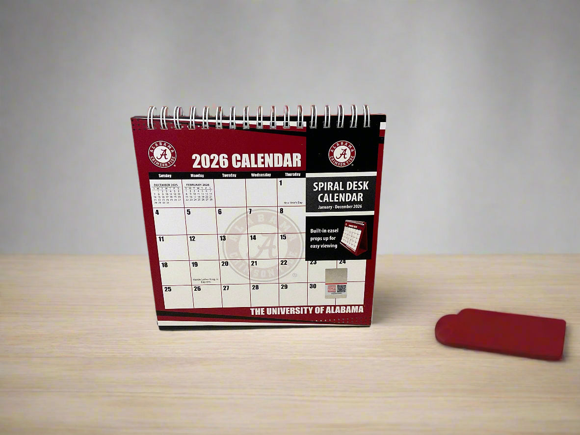 Alabama Crimson Tide 2026 Easel Desk Calendar By Turner Licensing