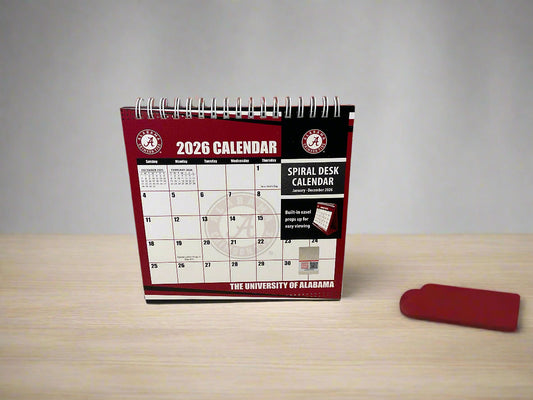 Alabama Crimson Tide 2026 Easel Desk Calendar By Turner Licensing