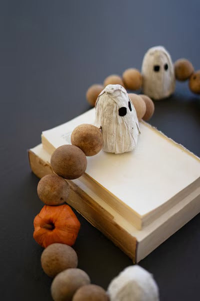 Kalalou Gourd, Ghost and Pumpkin Garland