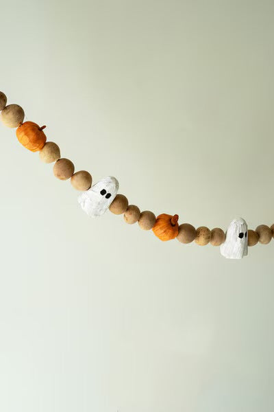 Kalalou Gourd, Ghost and Pumpkin Garland