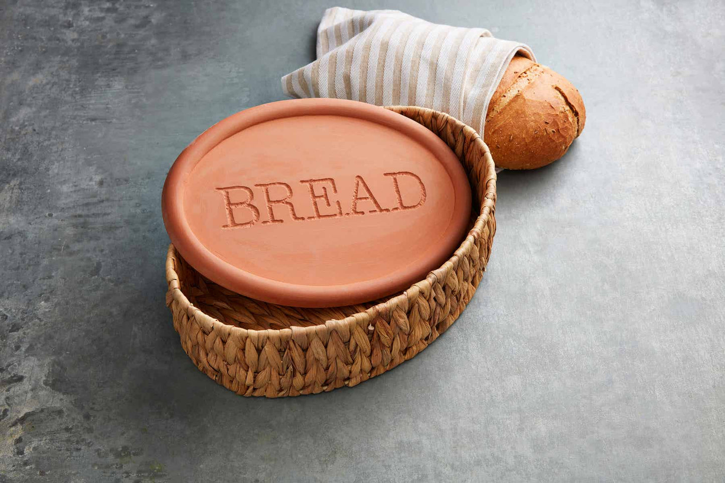 MUD PIE BREAD WARMING BASKET SET