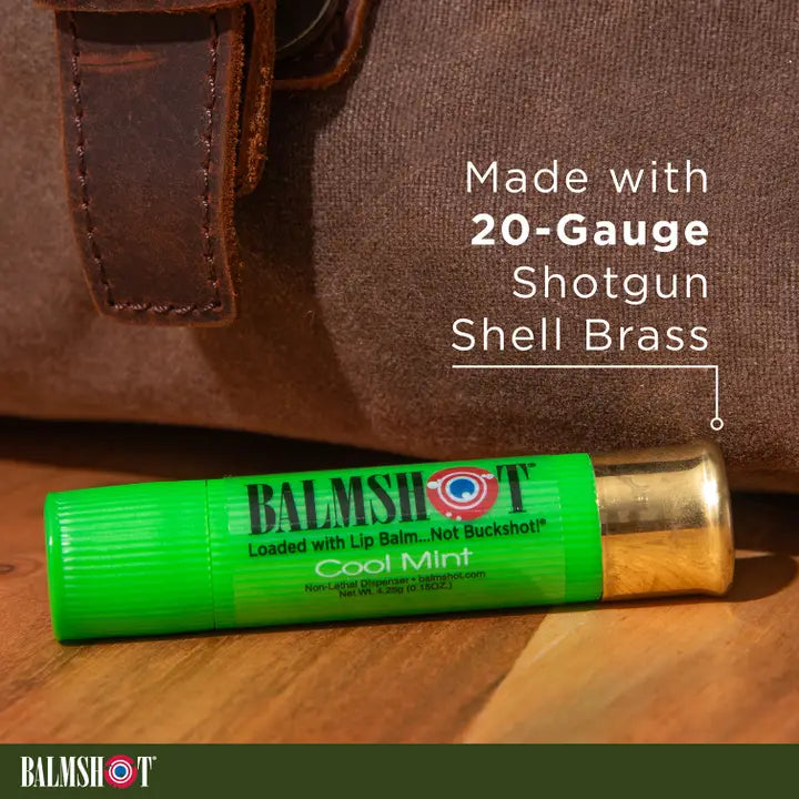 BALMSHOT Cool Mint Beeswax Lip Balm