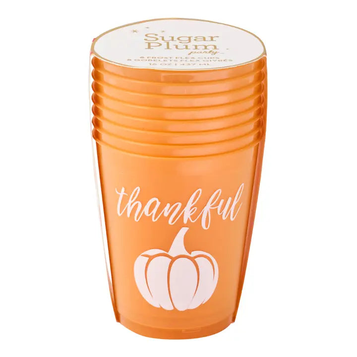 Sophistiplate Give Thanks Frost Flex Cups/8pk - Thankful