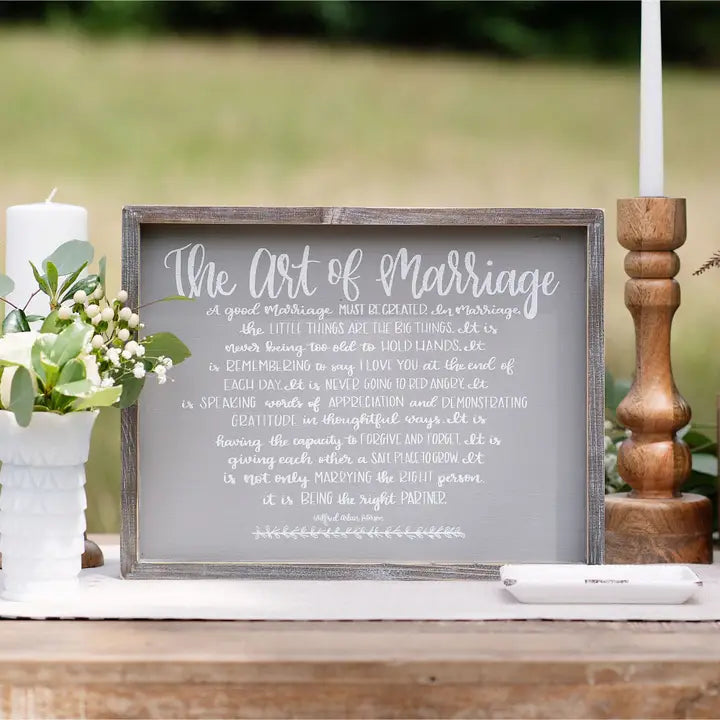 Glory Haus The Art of Marriage Small Framed Board