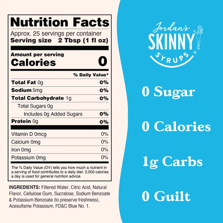 Jordan's Skinny Syrup Sugar Free Sour Genie Syrup