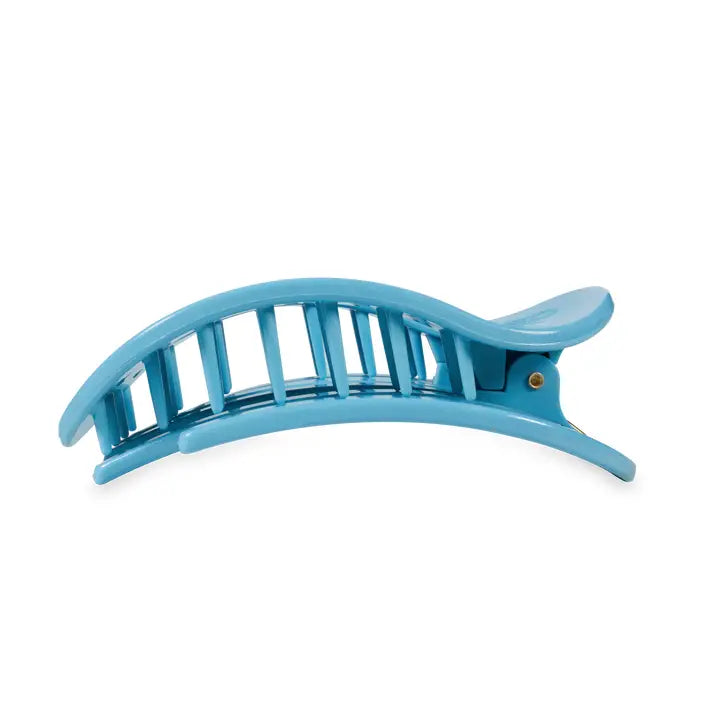 Teleties Flat Round Hair Clip | Large | Summer Sky