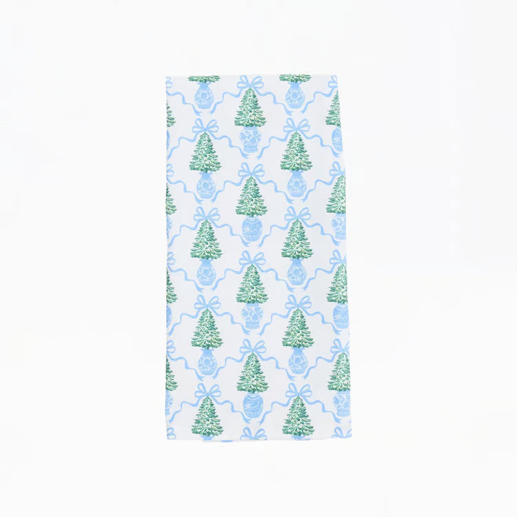MARY SQUARE Tea Towel Winter Pines