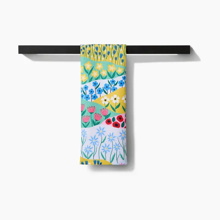 Geometry Spring Fields Tea Towel