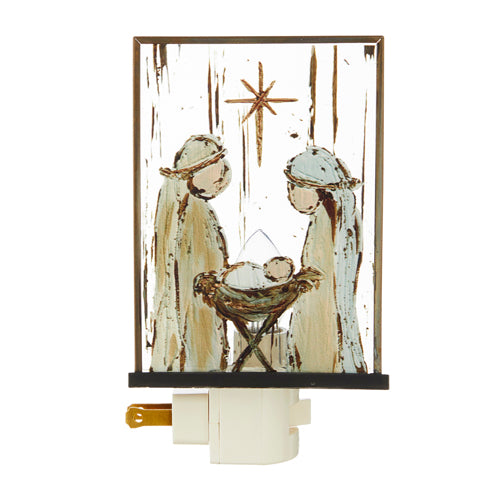 RAZ Imports 6.25" HOLY FAMILY NIGHT LIGHT