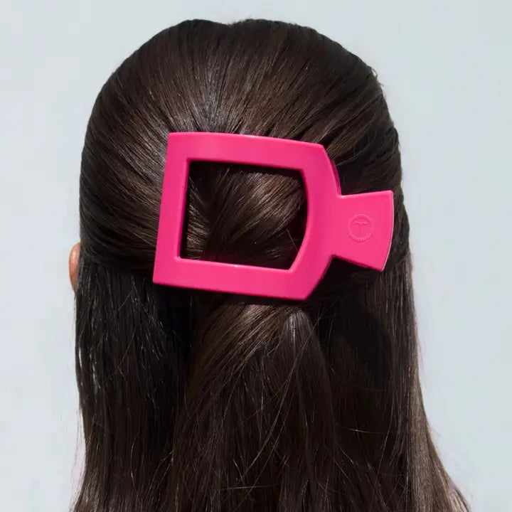 Teleties Flat Square Hair Clip | Medium | Tropical Punch