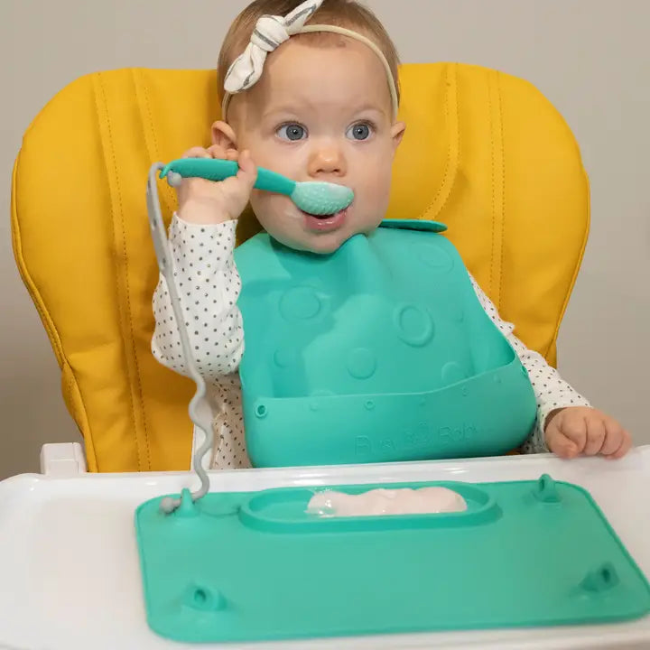 Busy Baby Eating Utensils-Spearmint