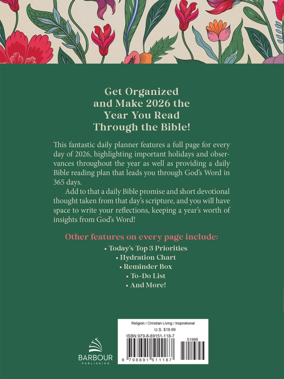 Read Through the Bible in A Year Planner: 2026 Edition