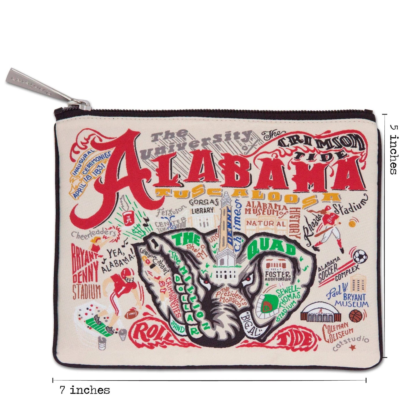 catstudio Alabama, University of Collegiate Zip Pouch