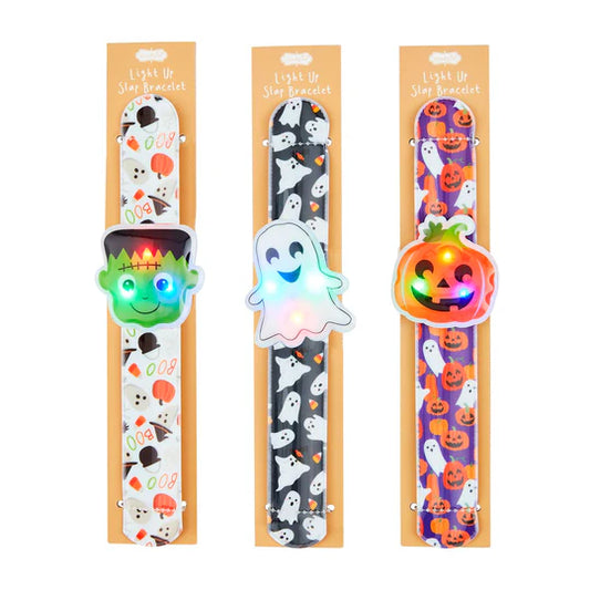 Mud Pie Halloween Light Up Slap Bracelets