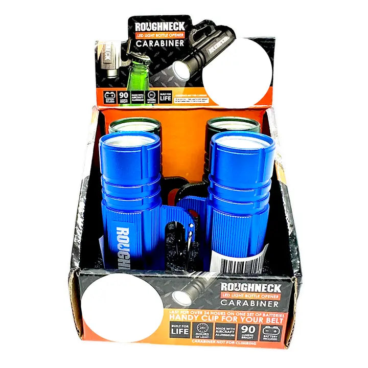 Roughneck Led Flashlight with Carabiner