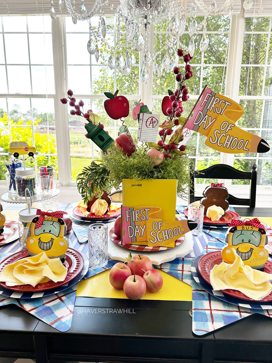 The Round Top Collection Mini Back To School Bus Charm