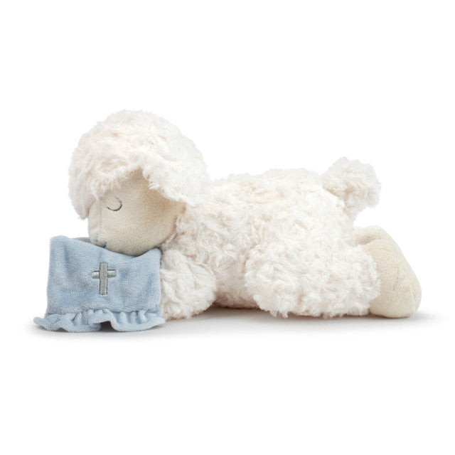 Demdaco Blue Goodnight Prayer Mechanical Lamb