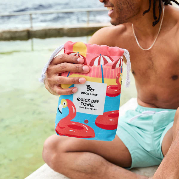 Dock & Bay Quick Dry Towels - Pool Party Vibes - GRS Certified-XL