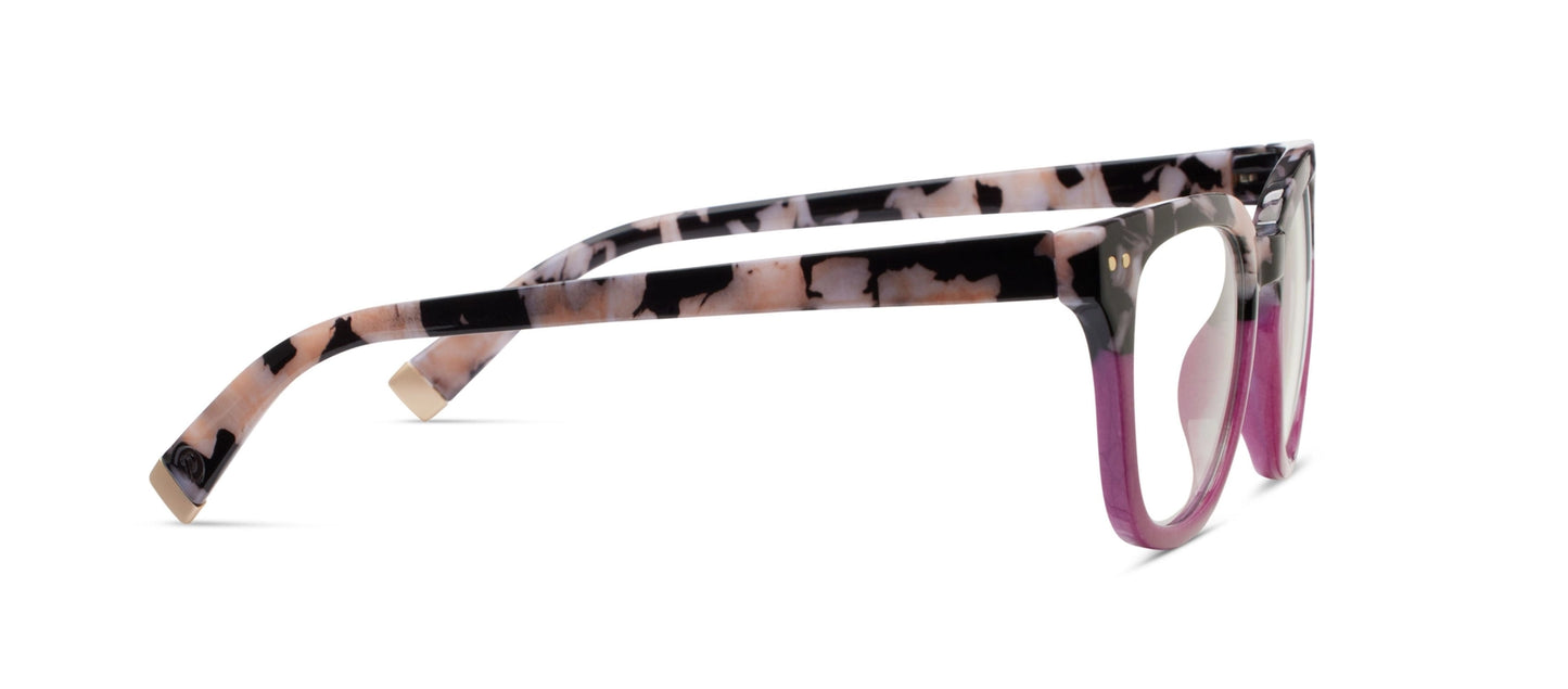 Peepers Faye (Blue Light)-Black Marble/Pink-+2.00