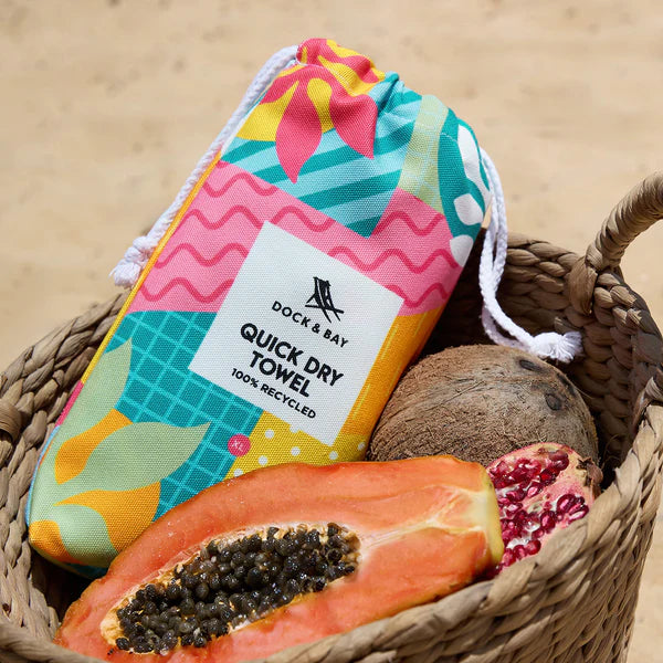 Dock & Bay Quick Dry Towels - Good Times & Tan Lines - GRS Certified-XL
