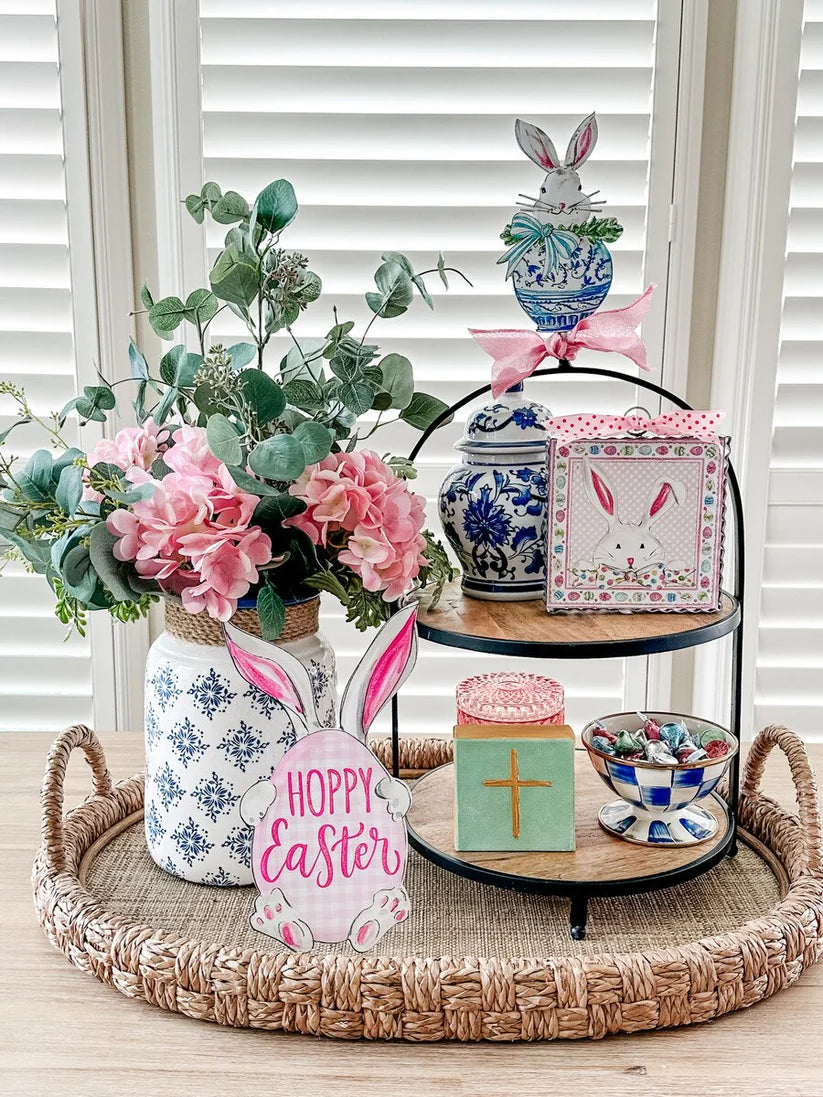 The Round Top Collection Posh Egg & Bunny Finial