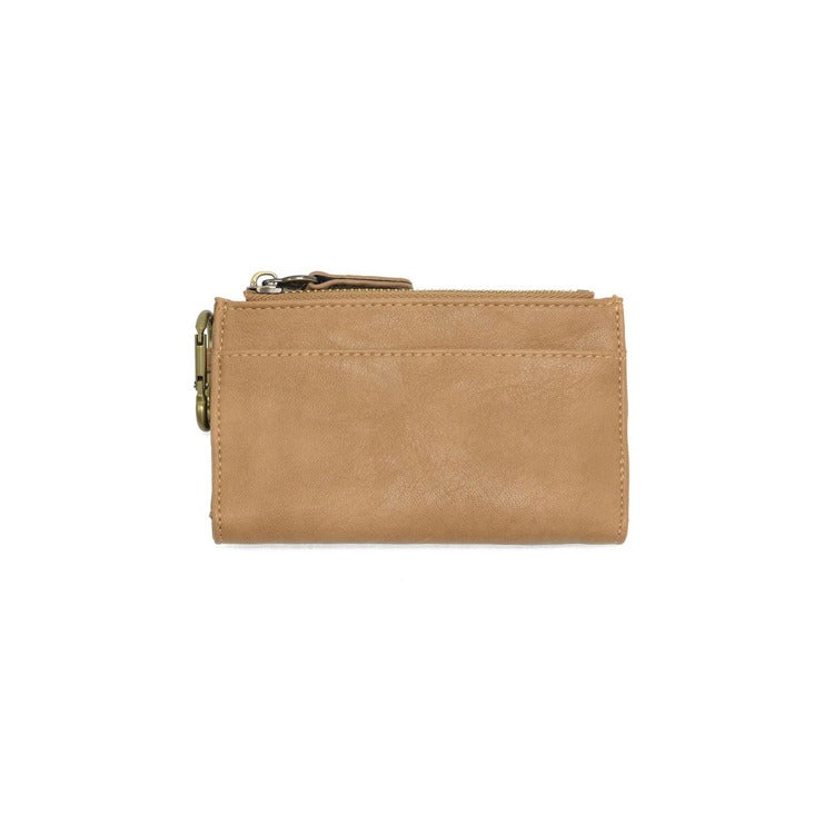 JOY SUSAN Camel Bobbie Bifold Wallet with Carabiner