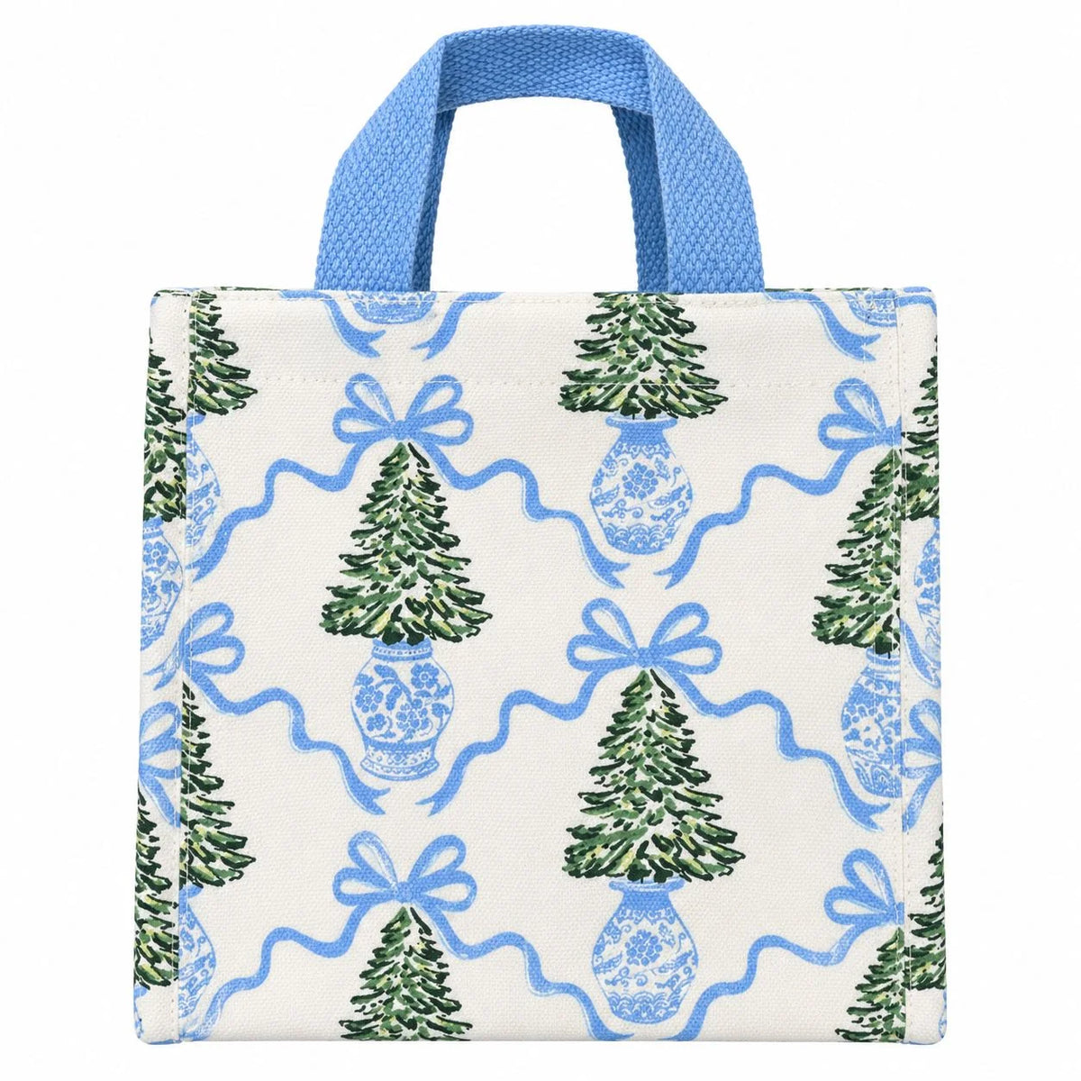 Mary Square Winter Pines Petite Carry Tote