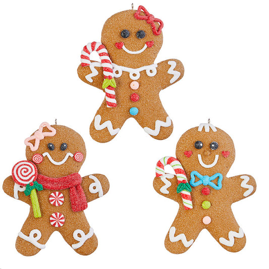 RAZ Imports 5" GINGERBREAD MAN ORNAMENT