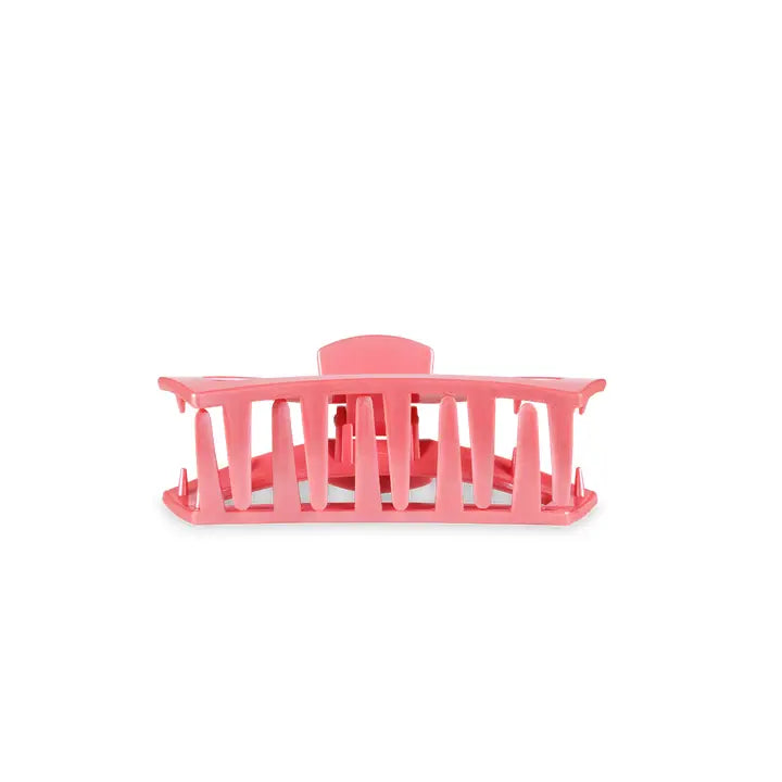Teleties Open Hair Clip | Tiny | Calming Coral