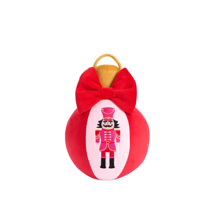 Shiraleah Holiday Small Bauble Pillow-Red