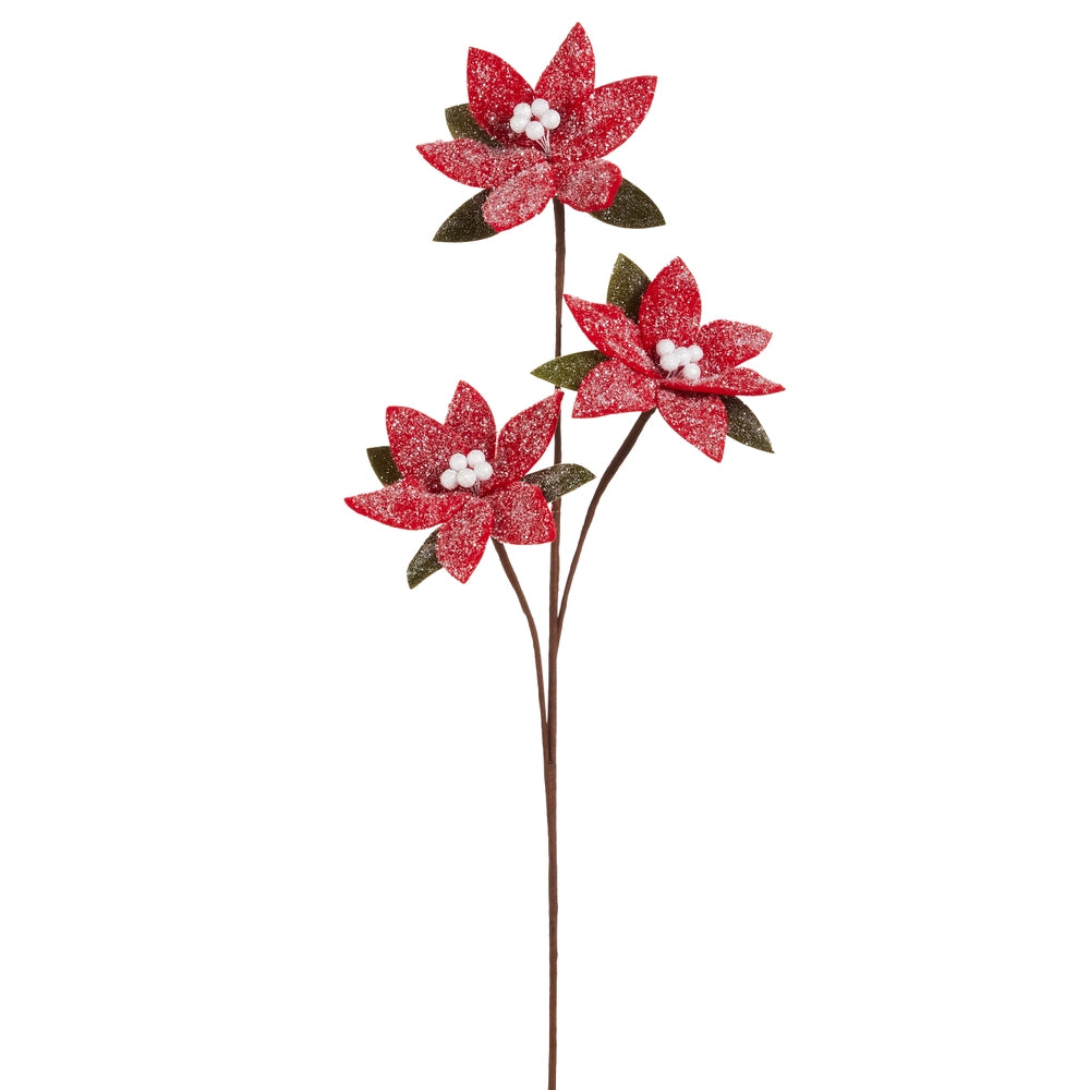 RAZ Imports 28.5" Poinsettia Spray