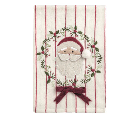 Mud Pie Santa Applique Towel