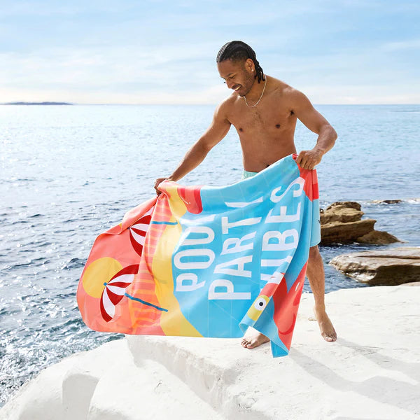 Dock & Bay Quick Dry Towels - Pool Party Vibes - GRS Certified-XL