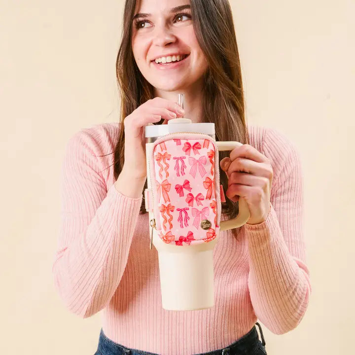 The Darling Effect Tumbler Fanny Pack-Blushing Bows