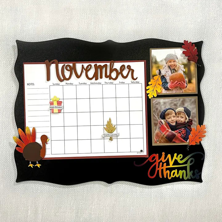 Roeda Studio Holiday Calendar Magnets S/7, Organization, Holiday Decor