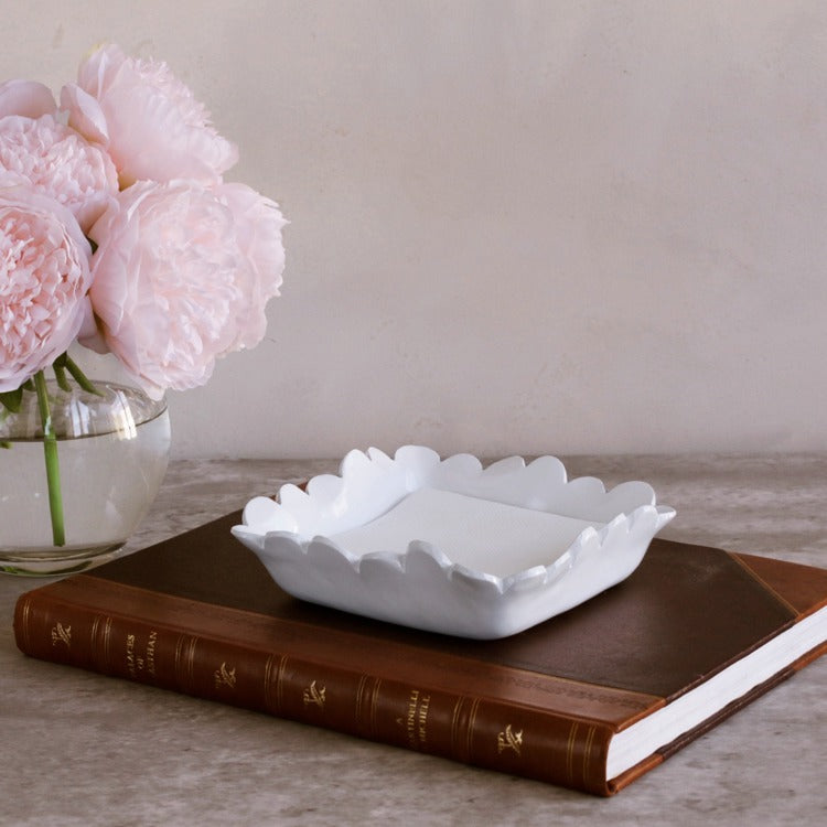 BEATRIZ BALL VIDA Colette Beverage Napkin Holder (White)-3313