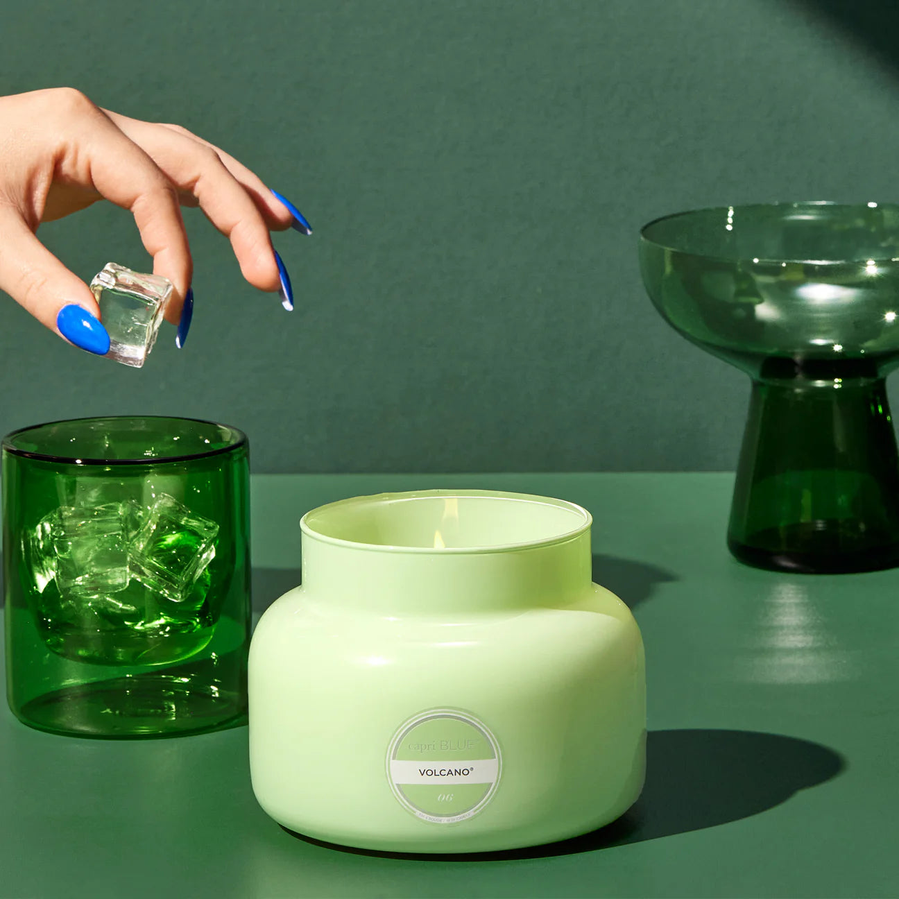 capri BLUE Volcano Iced Matcha Signature Candle, 19 oz