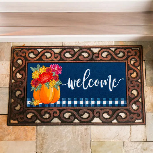 Evergreen Enterprises Mums and Pumpkin Sassafras Switch Mat