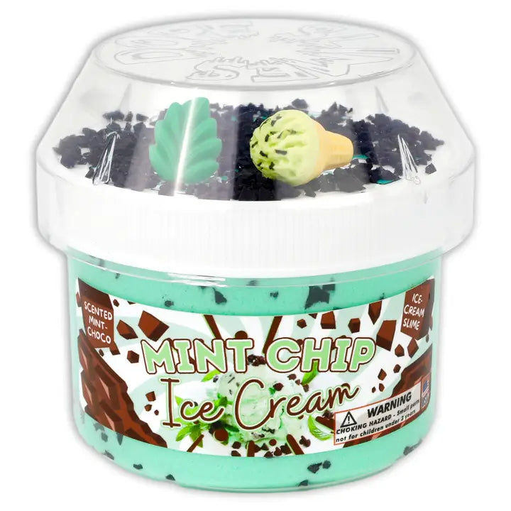 Dope Slimes Mint Chip Ice Cream - Ice-Cream Textured Slime