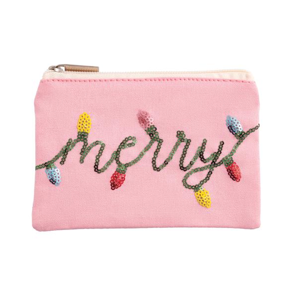 MUD PIE MERRY SEQUIN GIFT POUCH