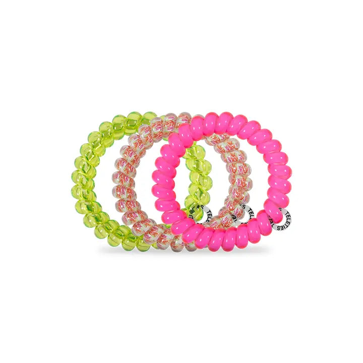 Teleties Spiral Hair Coils | Large | Tropical Punch Hair Ties