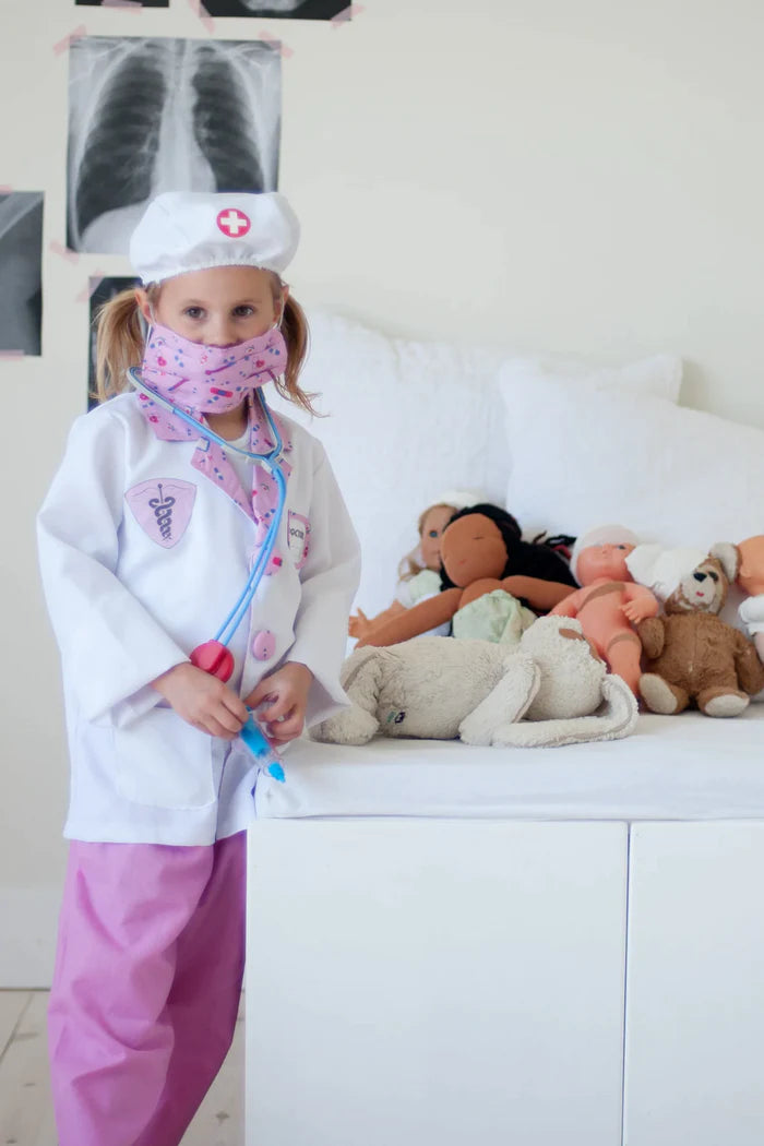 Great Pretenders Pink Doctor with Accessories Size 5-6