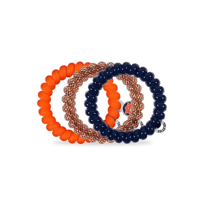 Teleties Spiral Hair Coils | Large | War Eagle! Hair Ties