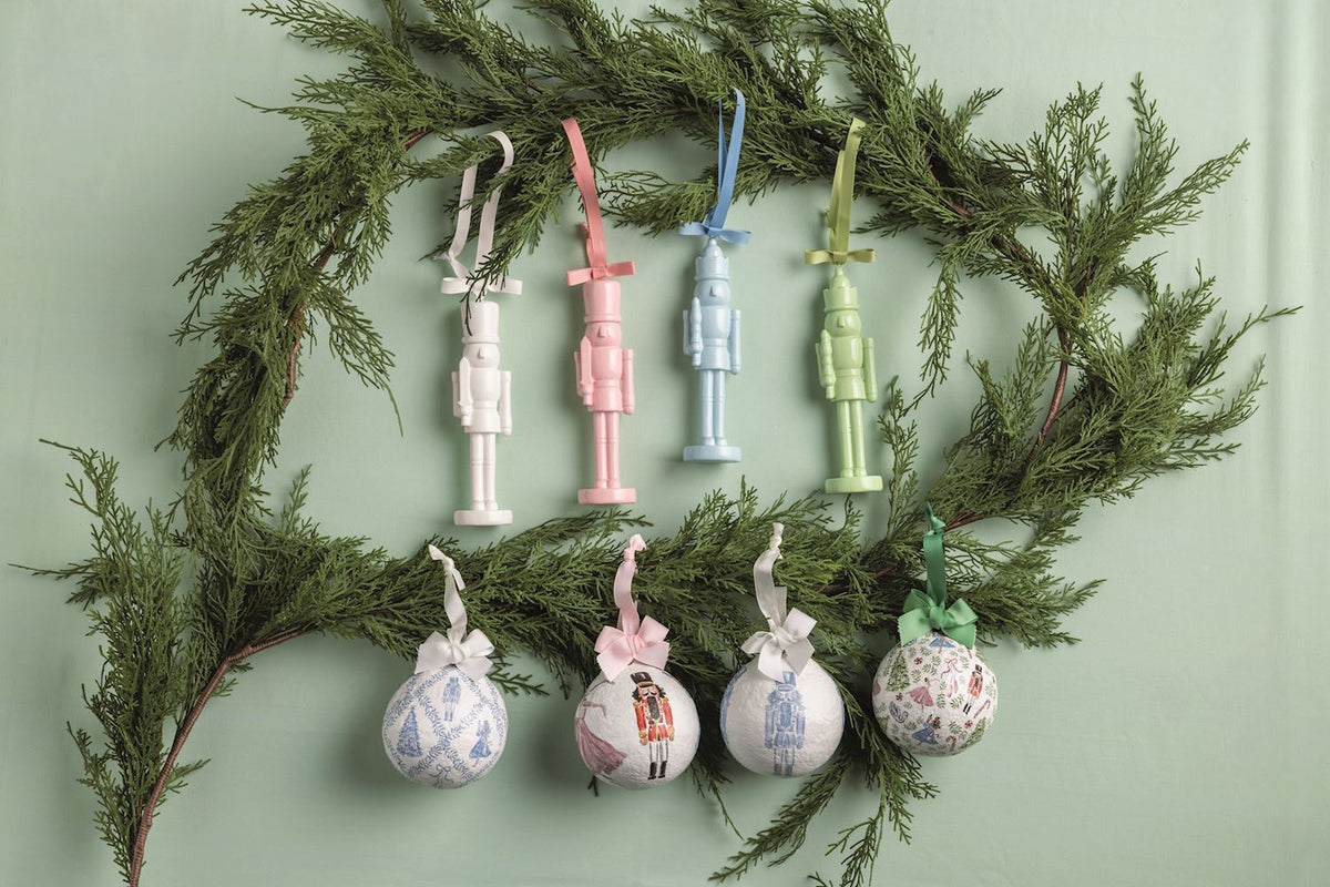 Mud Pie Nutcracker Lacquered Ornaments