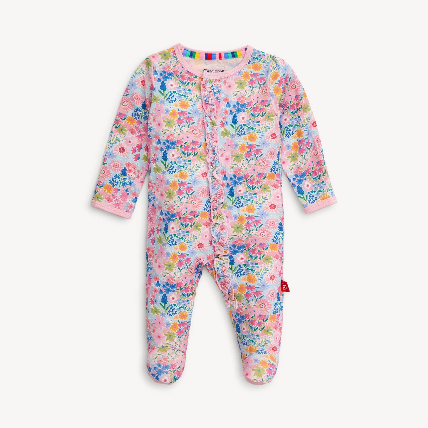 magnetic me lily modal magnetic parent favorite footie with ruffle
