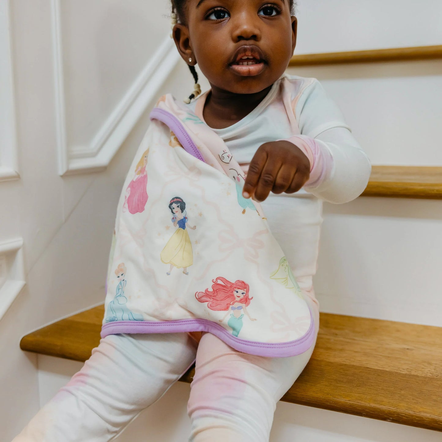 Copper Pearl Disney Princess Three-Layer Security Blanket Set