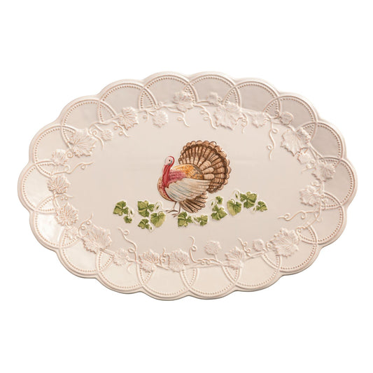 Mud Pie  Turkey Platter