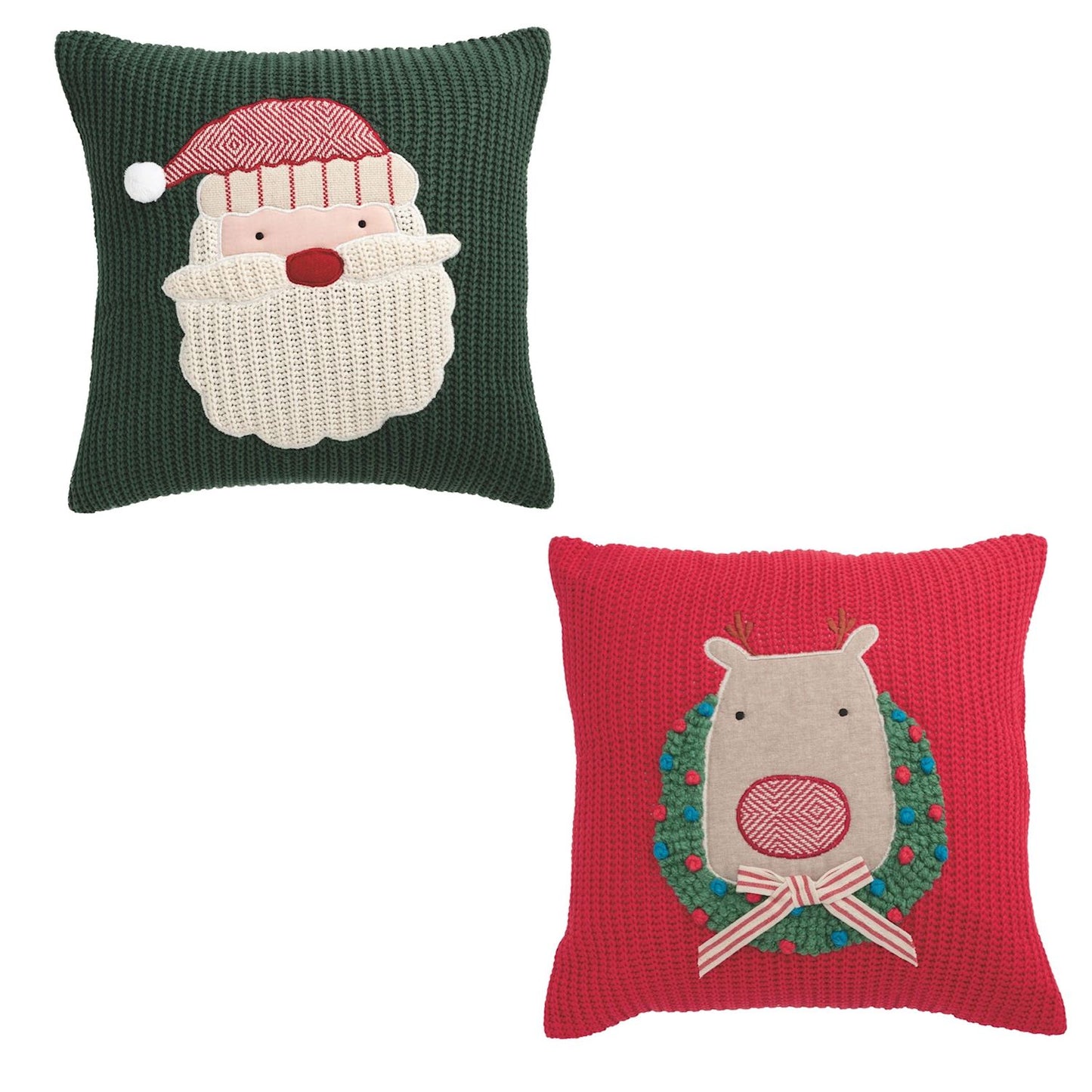 MUD PIE FARM CHRISTMAS KNIT PILLOWS