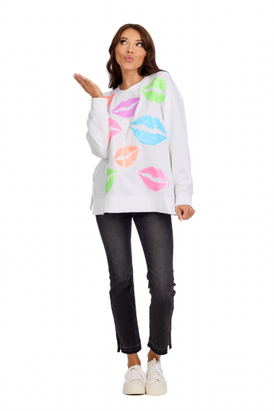 MUD PIE LOVE SPARKLE SWEATSHIRT